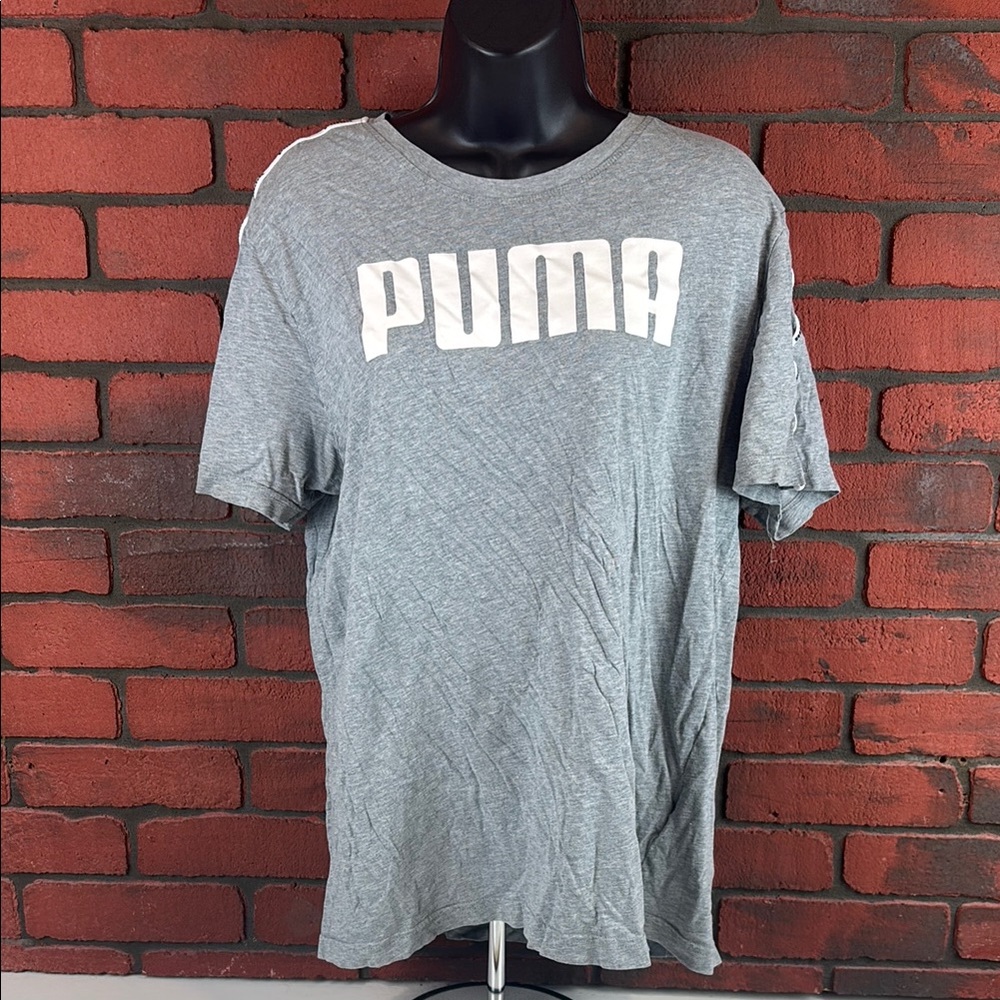 Puma Shirt Womens Large Grey Short Sleeve‎